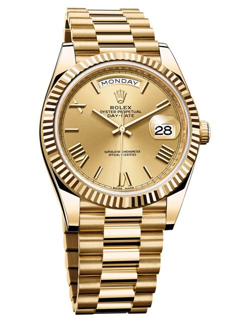 rolex day date yellow gold.